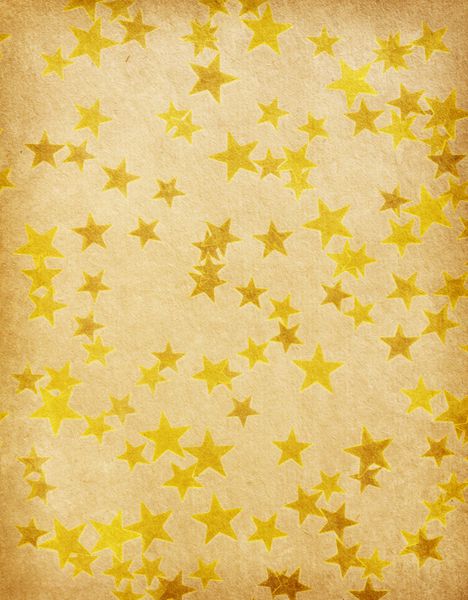 کاغذ قدیمی تزئین شده با ستاره های گرانج