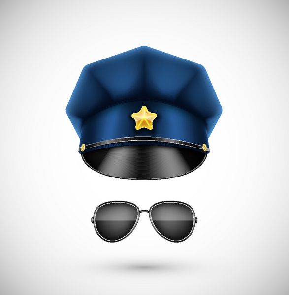 لوازم پلیس کلاه و عینک