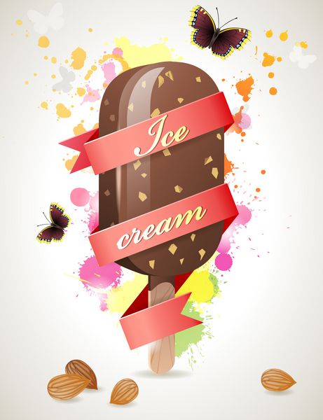  عکس بستنی قیفی شکلاتی