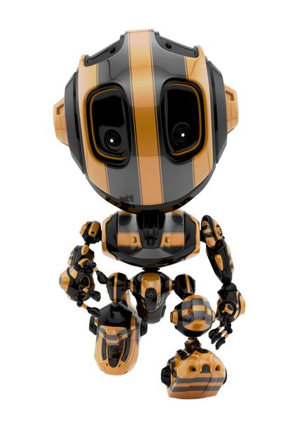 ربات اسباب بازی کوچک زیبا مانند زنبور عسل