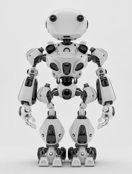 اسباب بازی رباتیک هوشمند روی رنگ سفید