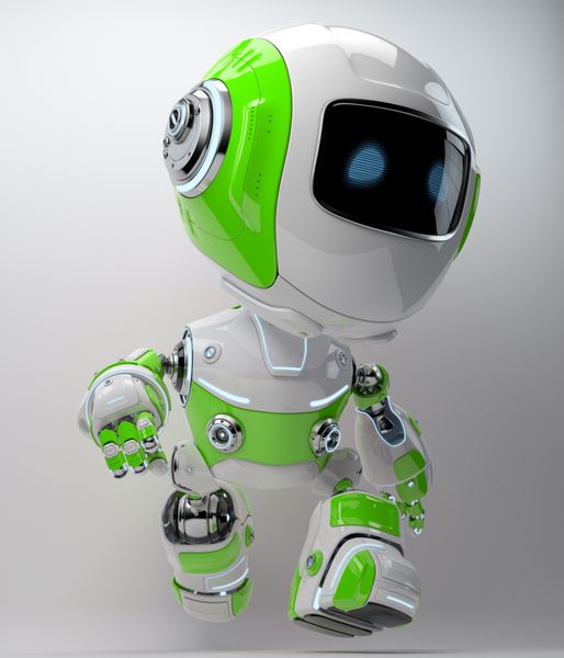 اسباب بازی رباتیک پیاده روی مدرن در رنگ های روشن