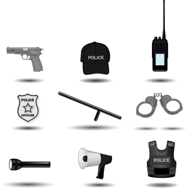 نمادهای وکتور پلیس و مجری قانون