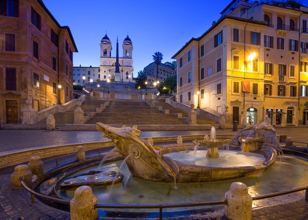 پله های اسپانیایی در رم ایتالیا