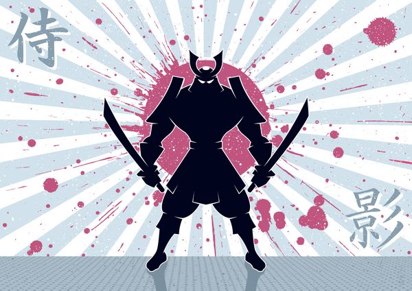 سابقه سامورایی پس زمینه جنگجوی سامورایی از شفافیت و شیب استفاده نشده است