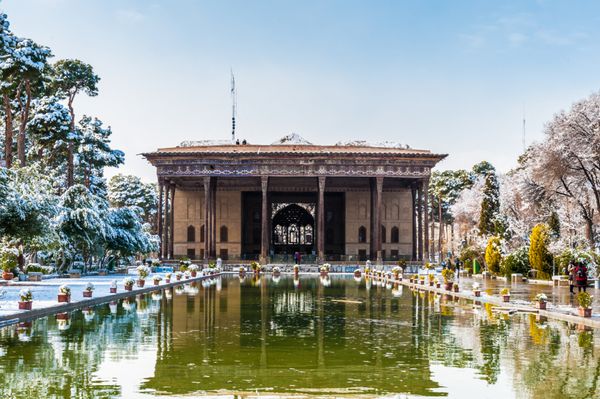 چهل ستون کاخ چهل ستون اصفهان ایران میراث جهانی یونسکو