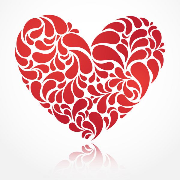 تصویر وکتور قلب برای طراحی روز ولنتاین