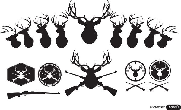 ست Deer Hunter Heads