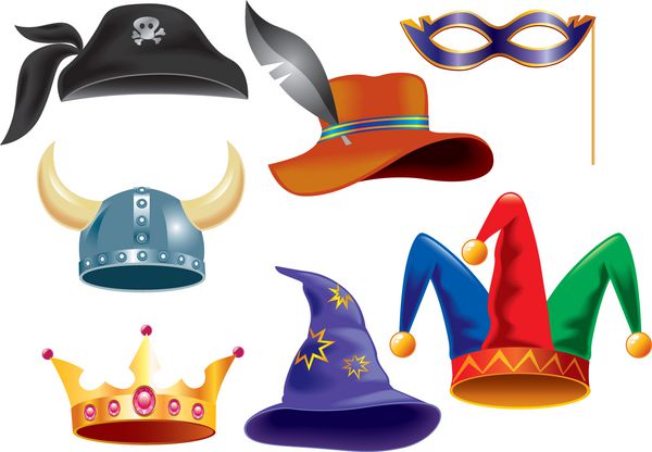 کلاه های خنده دار مختلف برای مهمانی تعطیلات و بالماسکه