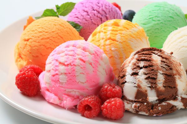 قاشق بستنی - طعم های مختلف