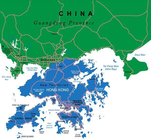 نقشه هنگ کنگ
