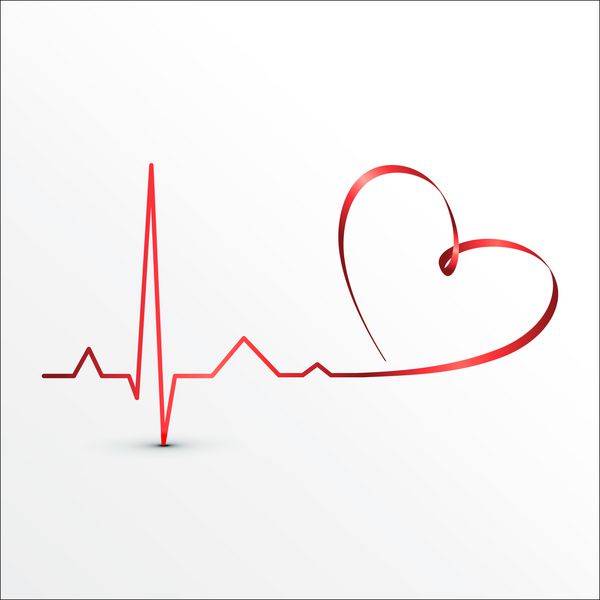 نماد کاردیوگرام ضربان قلب پیشینه پزشکی
