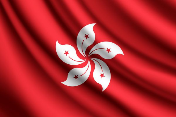اهتزاز پرچم هنگ کنگ وکتور