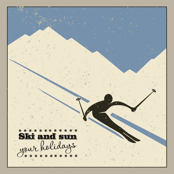اسکی باز کوهستانی از کوه سر می خورد
