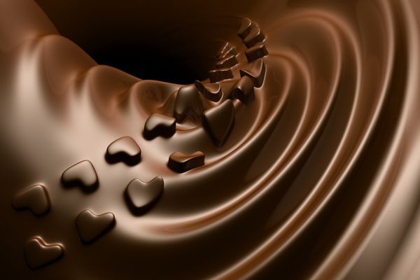 شکلات عشق ولنتاین موج شکلاتی