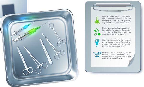 پیشینه پزشکی مفهوم طراحی وکتور حاوی شفافیت‌ها است