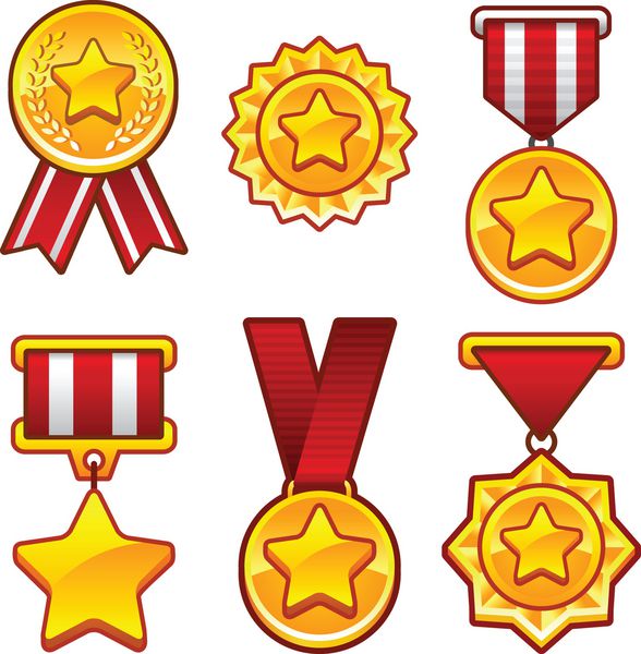 مدال با ستاره