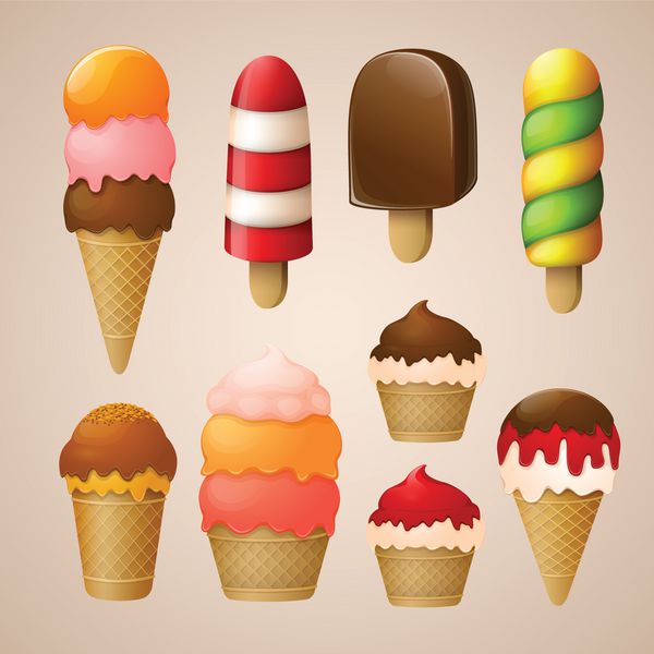  عکس بستنی قیفی شکلاتی