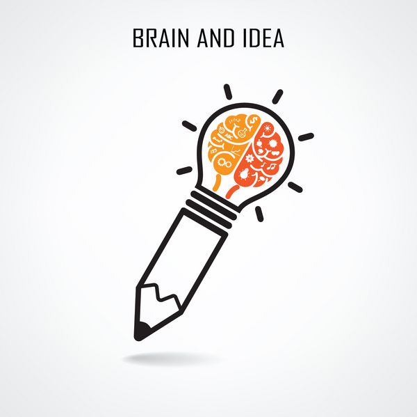 طراحی پس زمینه مفهومی ایده خلاق مغز برای بروشور جلد بروشور پوستر کسب و کار پس زمینه انتزاعی وکتور