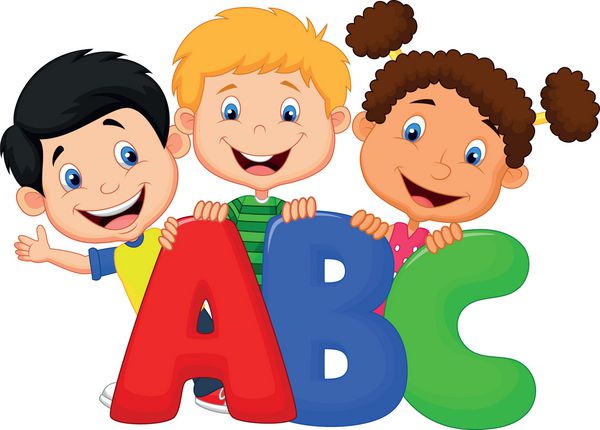 بچه های مدرسه ای با ABC