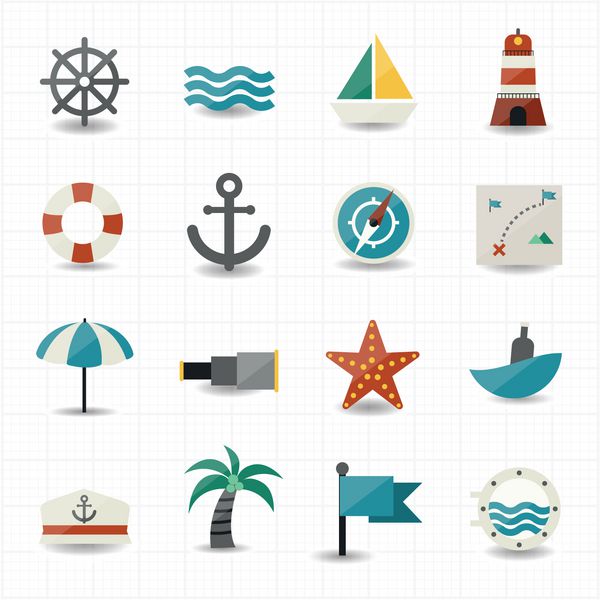 نمادهای دریایی و دریایی
