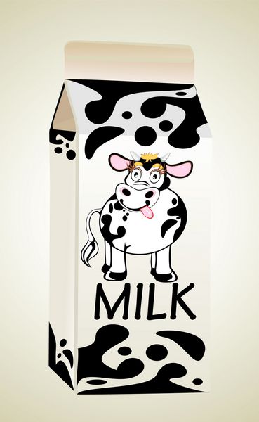 کارتن شیر با گاو