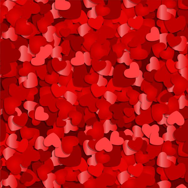 بک گراند بک گراند کانفتی قلب قرمز روز ولنتاین یا عروسی