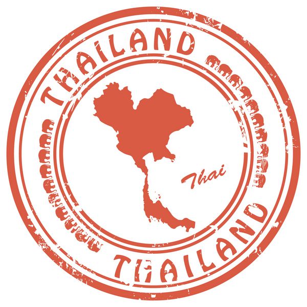تمبر با نقشه تایلند