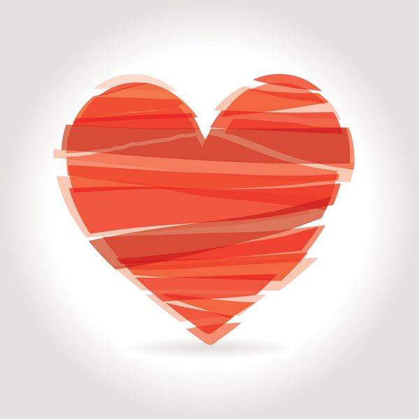 نمادهای وکتور قلب نمادهای روز ولنتاین
