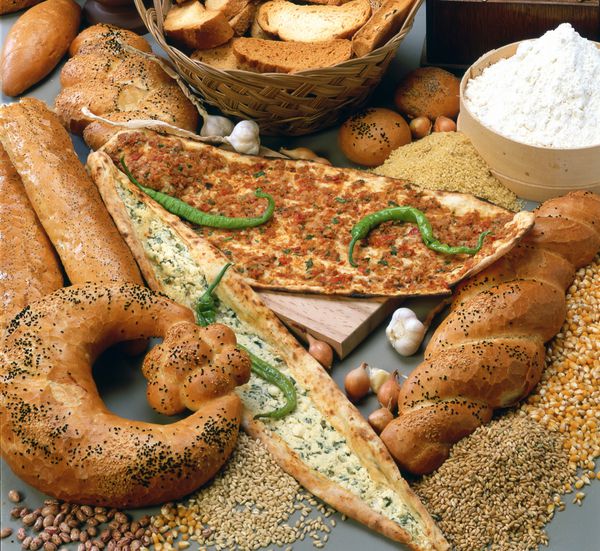 نان پیتای ترکی با گوشت