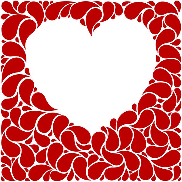 قاب قلب قرمز ساخته شده از قطره اشیاء به انگلیسی گروه بندی و نامگذاری شده اند بدون مش گرادیان شفافیت استفاده شده است