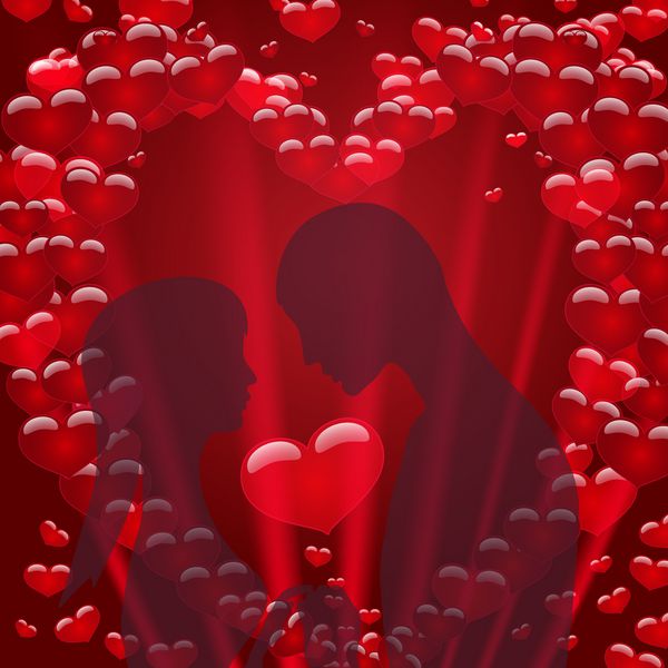 روز ولنتاین مبارک مفهوم عشق