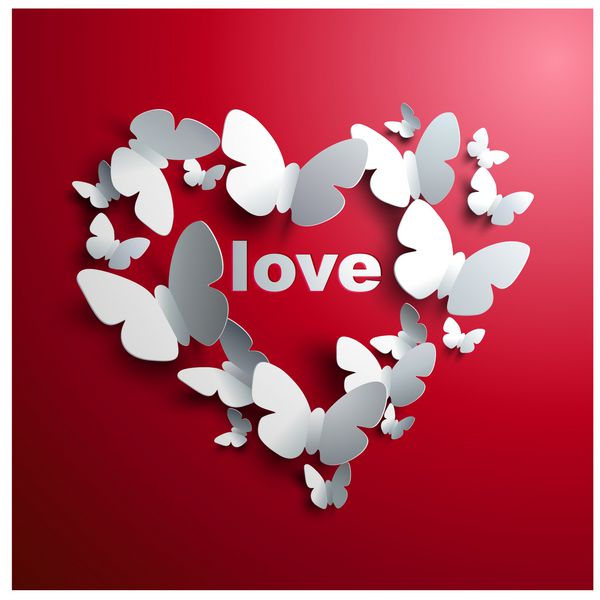قلب پروانه های ولنتاین - مفهوم عشق