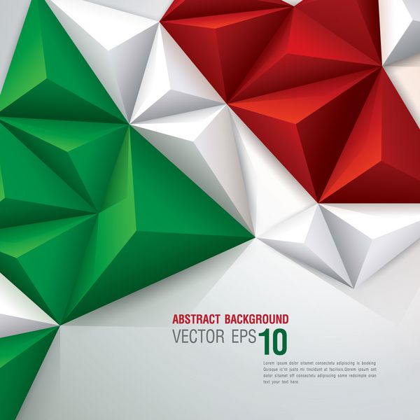 وکتور پس زمینه هندسی در مفهوم پرچم ایتالیا را می توان در طراحی جلد طراحی کتاب پس زمینه وب سایت جلد سی دی تبلیغات استفاده کرد