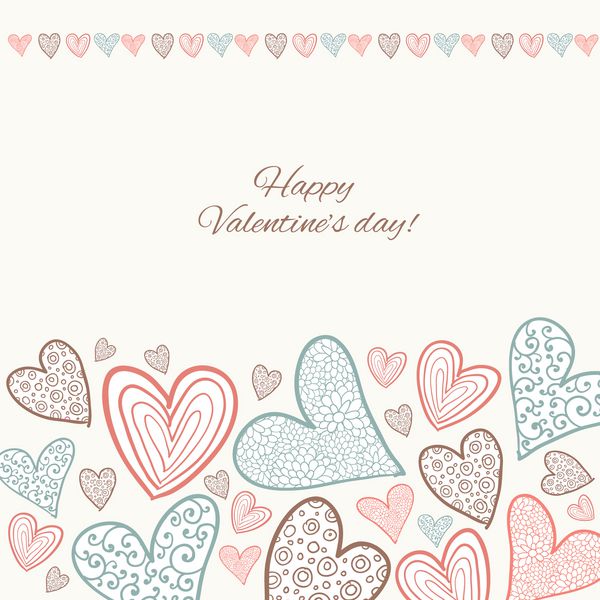 کارت روز ولنتاین مبارک وکتور