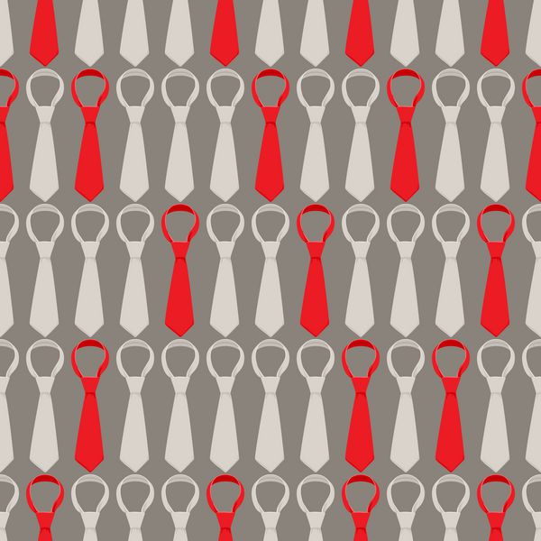 پس زمینه بدون درز با کراوات های خاکستری و قرمز زیبا وکتور