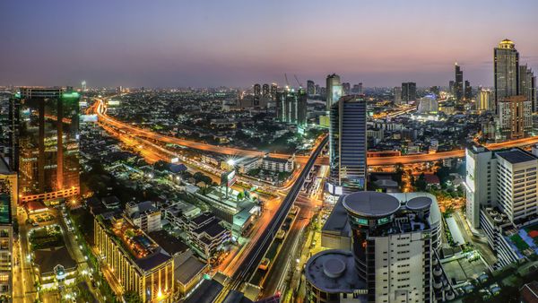 نمای بانکوک در شب