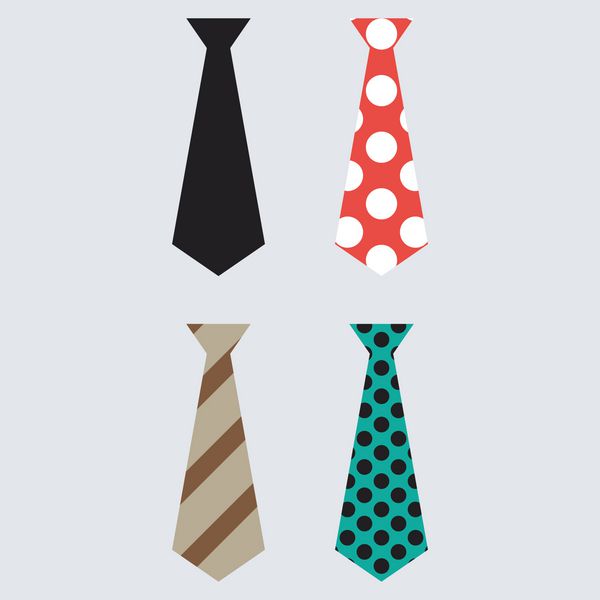 مجموعه ای از کراوات بردار