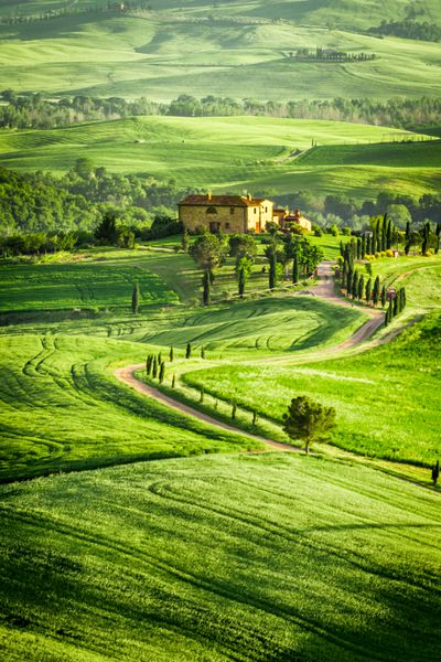 مزارع و مراتع بهاری در ایتالیا