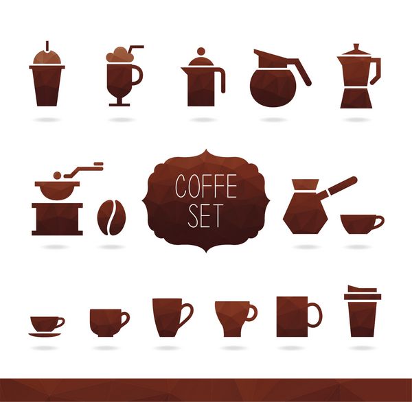 ست قهوه نماد قهوه