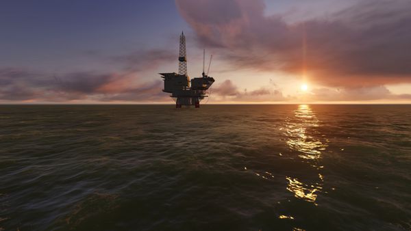 حفاری نفت در دریا