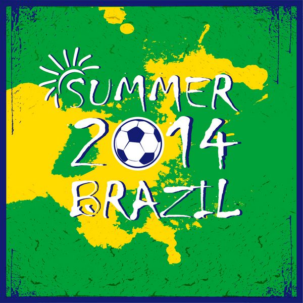 پوستر فوتبال برزیل