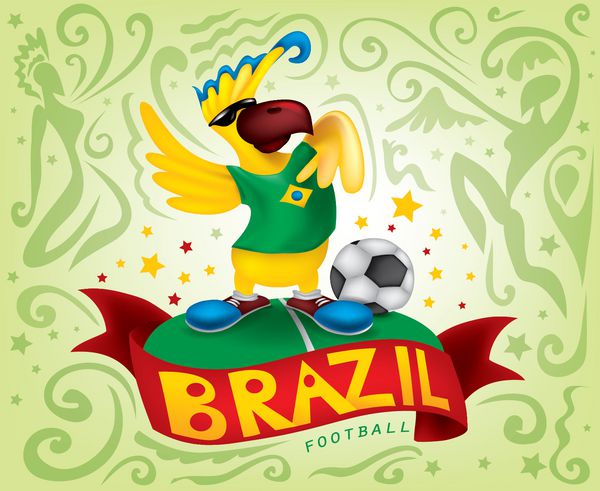 فوتبال برزیل سرگرمی فوتبال برزیل پارتی رقص برزیلی وکتور هنر