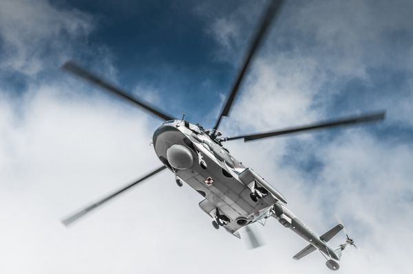 رادوم لهستان - 24 آگوست هلیکوپتر Mi-14 لهستانی در جریان رویداد هوایی 2013 در 24 اوت 2013 در رادوم لهستان
