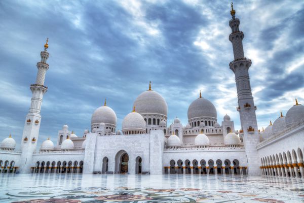 مسجد جامع شیخ زاید در ابوظبی امارات متحده عربی