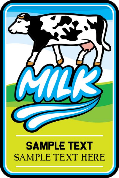 طرح شیر برچسب شیر