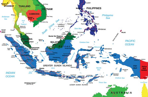 نقشه اندونزی