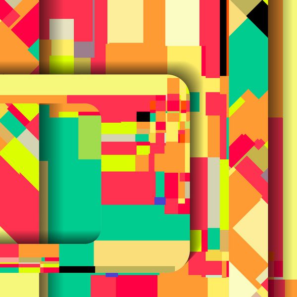 تصویر انتزاعی ترکیب مربع رنگارنگ