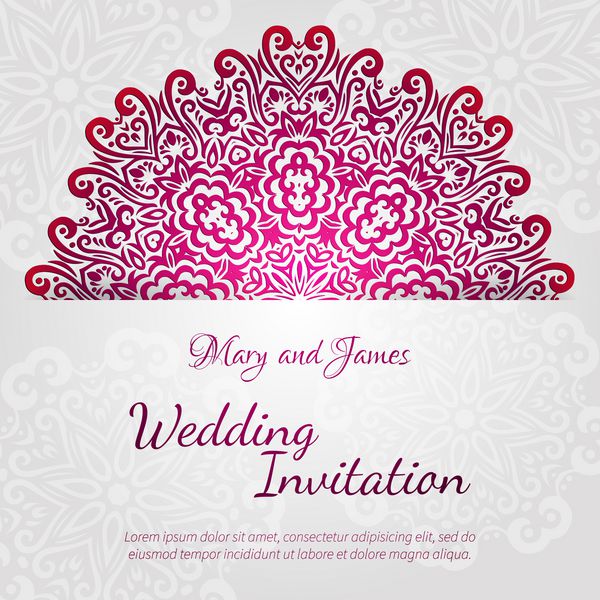 قالب کارت عروسی وکتور توری دعوت نامه عروسی رمانتیک قدیمی زینت گل دایره انتزاعی برای دعوت نامه تولد یا دعوت نامه حمام نوزاد مناسب است طراحی قومی