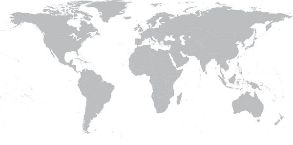 تصویر نقشه جهان سیاسی خاکستری